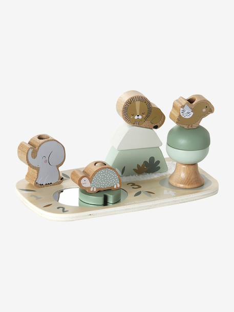 Evolutieve stapelplank van FSC®-hout TANZANIE geel - vertbaudet enfant 