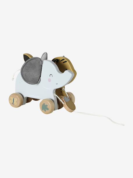 Jouet à tirer animaux de la savane TANZANIE en bois FSC® bois - vertbaudet enfant 