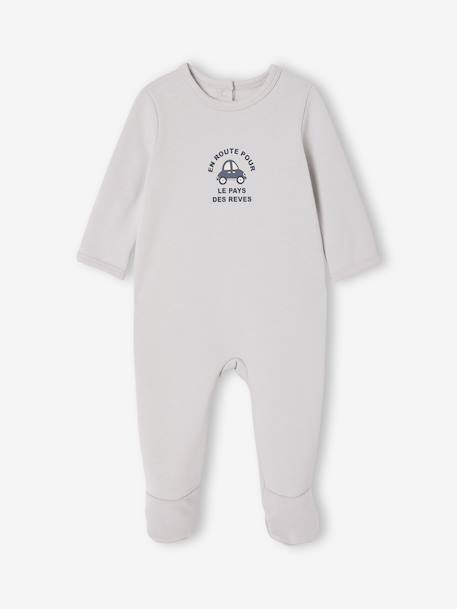Lot de 2 pyjamas bébé garçon en molleton 'voitures' bleu pâle - vertbaudet enfant 