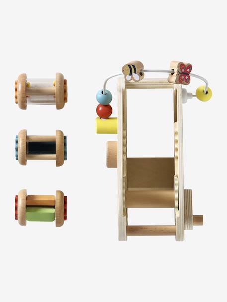 Toboggan à hochets LES 4 SAISONS en bois FSC® bois - vertbaudet enfant 