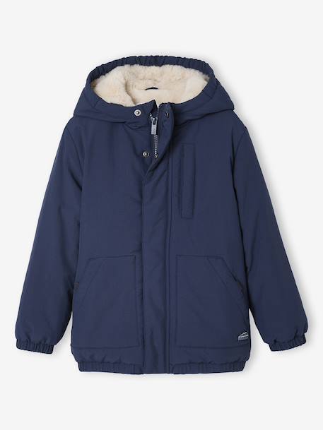 Garçon-Parka à capuche doublure sherpa garçon