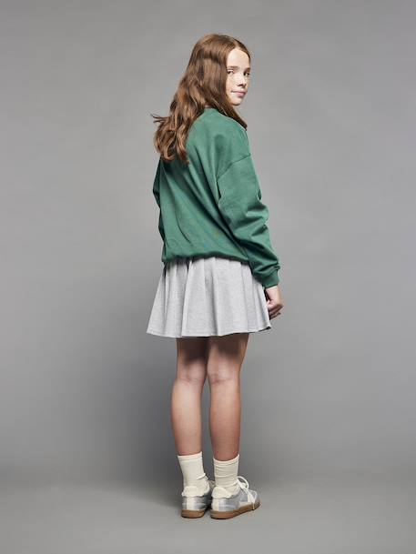 Sweat motif New York fille vert anglais - vertbaudet enfant 