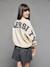 Sweat University fille lettres glitter au dos écru - vertbaudet enfant 