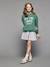 Sweat motif New York fille vert anglais - vertbaudet enfant 