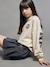Sweat University fille lettres glitter au dos écru - vertbaudet enfant 