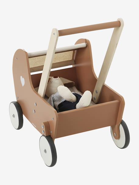 Chariot de marche landau en bois FSC® caramel - vertbaudet enfant 