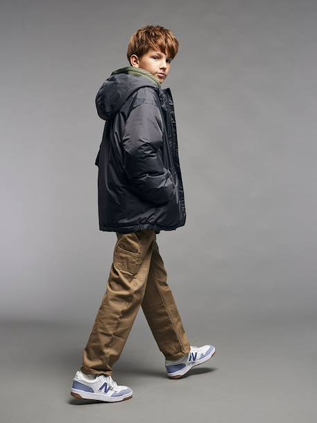 Coupe-vent garçon doublé sherpa anthracite - vertbaudet enfant 