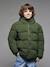 Doudoune garçon puffy anthracite+kaki - vertbaudet enfant 