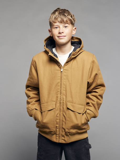 Blouson garçon en toile caramel - vertbaudet enfant 
