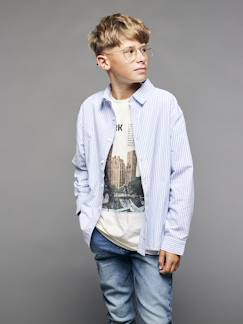 -Chemise rayée manches longues Garçon Jonen