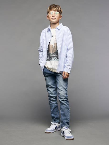 Jean slim garçon effet destroy denim black+stone - vertbaudet enfant 