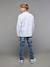 Slim fit jeans met destroyed effect JONEN stone+zwart denim - vertbaudet enfant 
