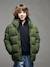 Puffy donsjack JONEN antraciet+kaki - vertbaudet enfant 