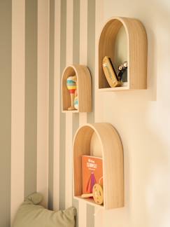 Linge de maison et décoration-Décoration-Cadre, affiche, pêle-mêle-Lot de 3 étagères maison arc-en-ciel