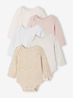 Baby-Body-Set van 5 body's voor pasgeborenen met Amerikaanse opening 