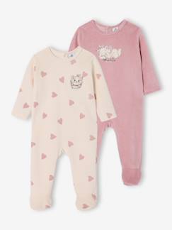 Baby-Set van 2 babyslaappakje fluweel / velours Marie 