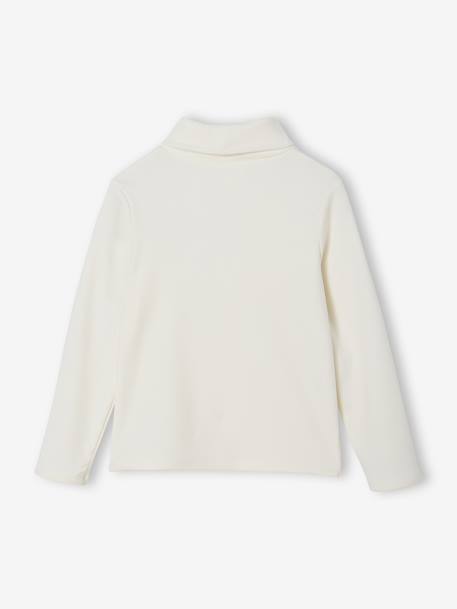 Sous-pull en maille polaire fille anthracite+écru - vertbaudet enfant 