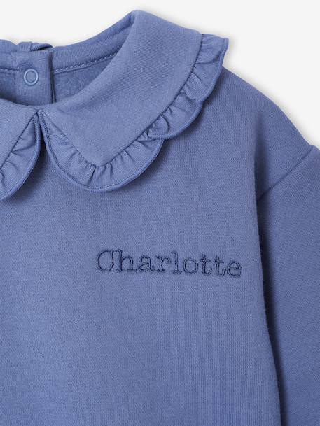 Sweat naissance effet denim bleu - vertbaudet enfant 