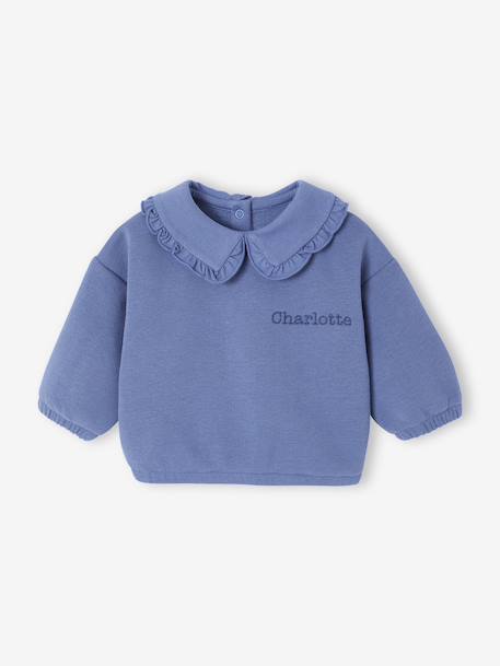 Sweat naissance effet denim bleu - vertbaudet enfant 