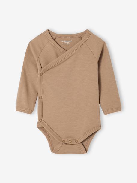 Lot de 5 bodies naissance avec ouverture américaine noisette - vertbaudet enfant 