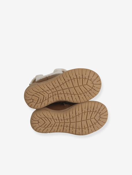 Boots bébé fille synthétique fourrées camel - vertbaudet enfant 