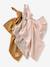 Lot de 3 langes en gaze de coton FLORA caramel - vertbaudet enfant 