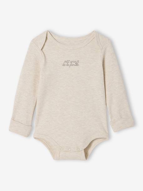 Lot de 5 bodies naissance évolutifs écru - vertbaudet enfant 