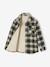 Chemise flanelle carreaux GA doublée Sherpa carreaux vert - vertbaudet enfant 