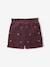 Short en velours fille détail coeurs brillants brodés prune - vertbaudet enfant 