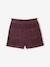 Short en velours fille détail coeurs brillants brodés prune - vertbaudet enfant 