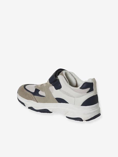 Baskets enfant garçon synthétique lacets élastiqués écru - vertbaudet enfant 