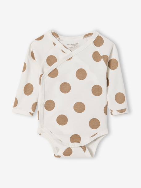 Lot de 5 bodies naissance avec ouverture américaine noisette - vertbaudet enfant 