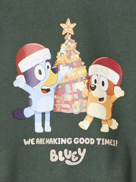 Sweat de Noël Bluey mixte vert sapin - vertbaudet enfant 