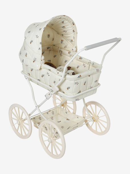 Landau pour poupon RETRO FLOWER écru - vertbaudet enfant 
