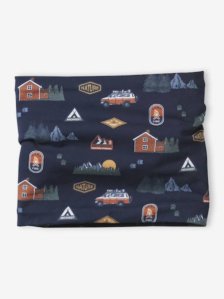Babyset jongen muts + snood « Nature » marineblauw - vertbaudet enfant 