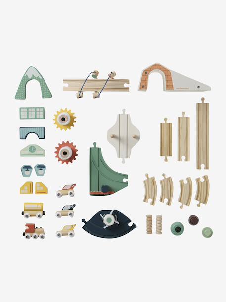 Circuit de train multi-activités en bois FSC® bois - vertbaudet enfant 
