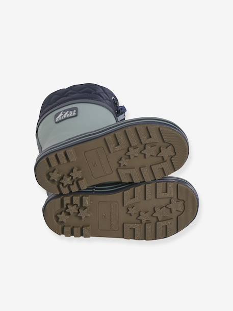 Bottes de pluie fourrées en caoutchouc enfant vert sauge - vertbaudet enfant 