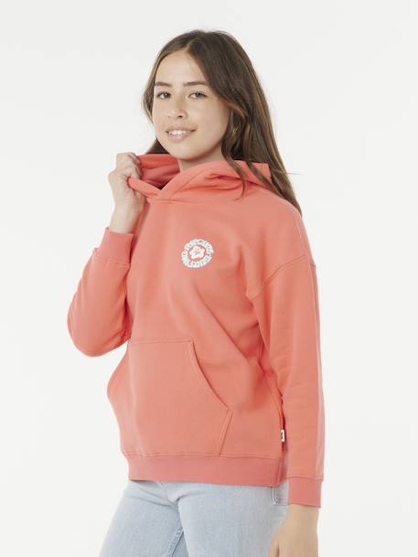 Sweat à capuche Luxe surf corail - vertbaudet enfant 