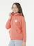Sweat à capuche Luxe surf corail - vertbaudet enfant 