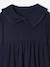 Jurk met fantasie kraag van gebreide tricot voor meisjes marineblauw+rouge - vertbaudet enfant 