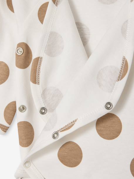 Set van 5 body's voor pasgeborenen met Amerikaanse opening hazelnoot - vertbaudet enfant 