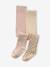 Lot De 2 Collants Bébé Fille A Motifs Léopard Un lot de 2 collants bébé fille à motifs léopard all over et à tête de léopard sur le dessus des pieds. rose poudré - vertbaudet enfant 