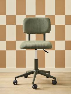 Chambre et rangement-Chambre-Chaise, tabouret, fauteuil-Chaise de bureau à roulettes enfant en velours