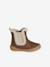 Boots bébé fille synthétique fourrées camel - vertbaudet enfant 