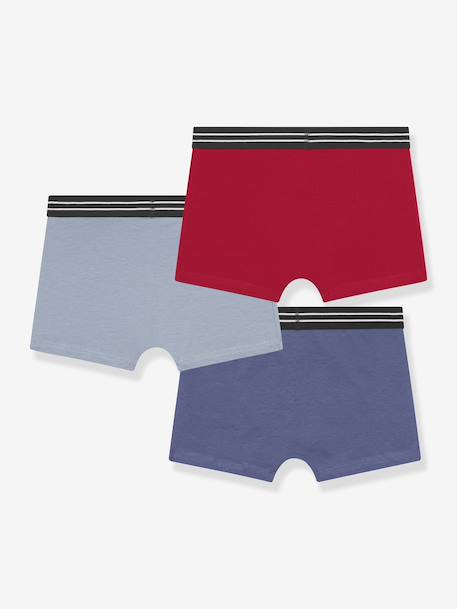 Lot de 3 boxers garçon Ecodim bleu+rouge - vertbaudet enfant 