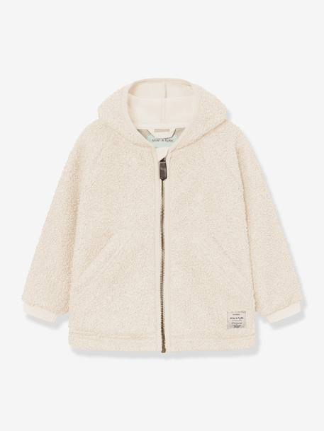 Veste en polaire Teddy MATLIFF Enfants MINI A TURE écru+vert - vertbaudet enfant 