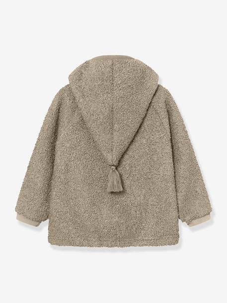 Veste en polaire Teddy MATLIFF enfants MINI A TURE écru+vert - vertbaudet enfant 