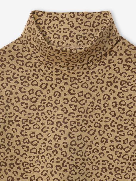 Lot de 3 T-shirts col roulé fille écru+vert de gris - vertbaudet enfant 