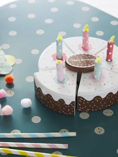-Gâteau d'anniversaire en bois FSC®