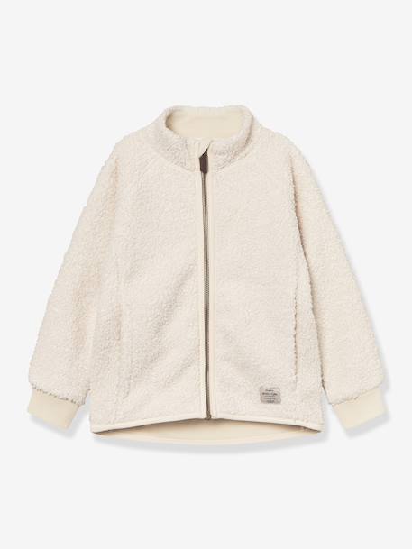 Veste en polaire Teddy avec fermeture éclair enfants MATCEDRIC MINI A TURE bleu foncé+écru+lilas poudré+vert - vertbaudet enfant 